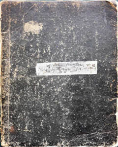 Cover of Mary Anning's Commonplace Book