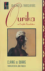 The cover from the current English edition of  Ourika  translated by John Fowles.