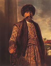 An earlier Nawab (or king) of Oudh wearing wonderful clothes.