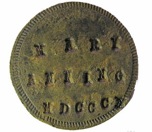The Mary Anning Token - Side 1