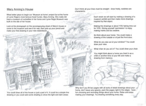 Mary Anning's House Drawing Activity