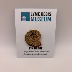 Gold Ammonite Pin Badge