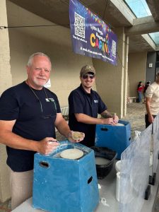 Outdoor Fossil Polishing