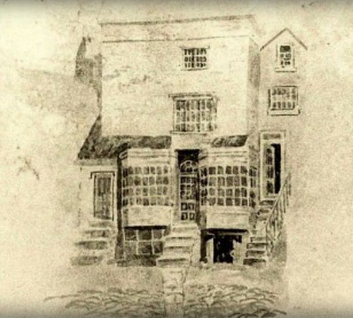 Drawing of Mary Anning's House