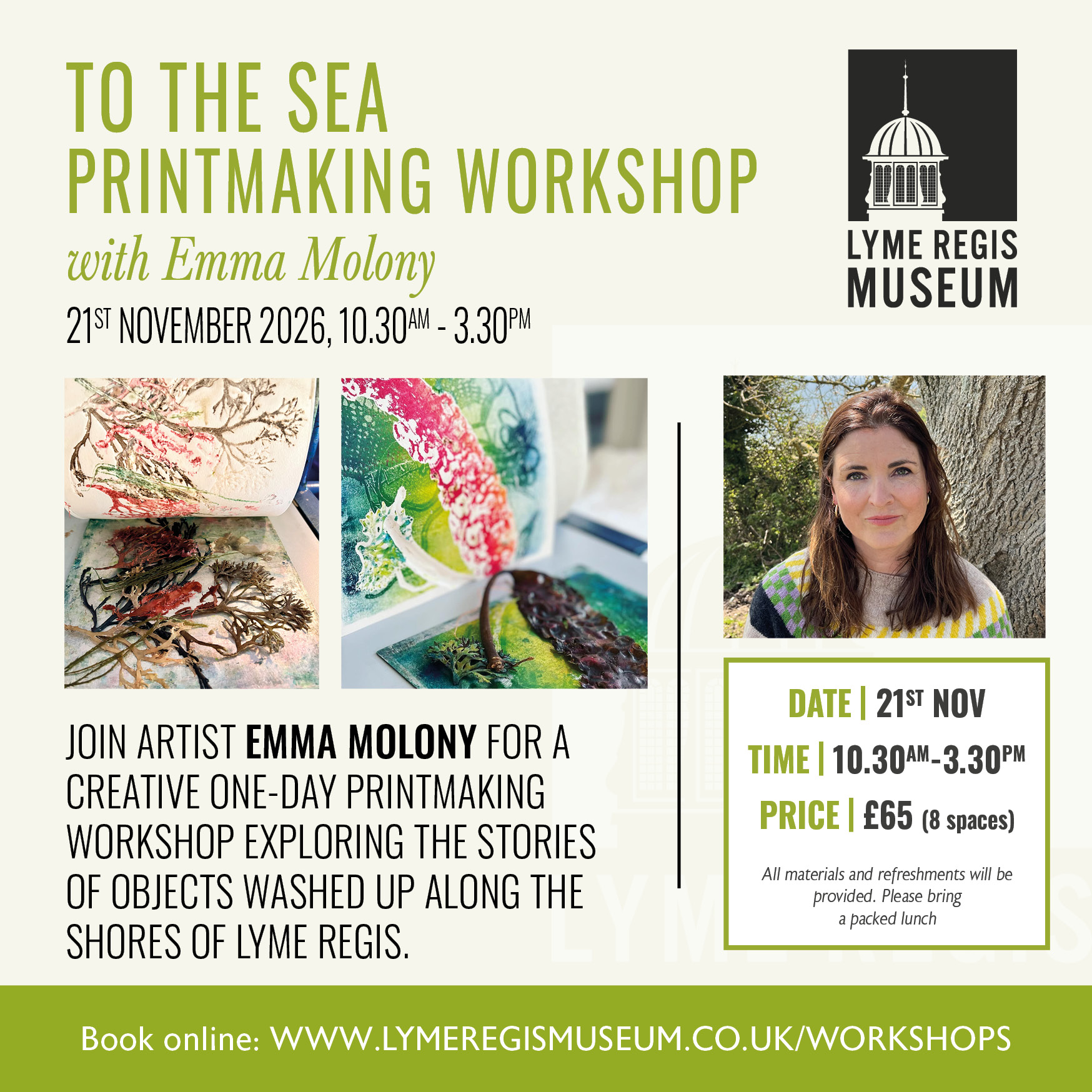 TO THE SEA – Printmaking Workshop (1) with Artist Emma Molony