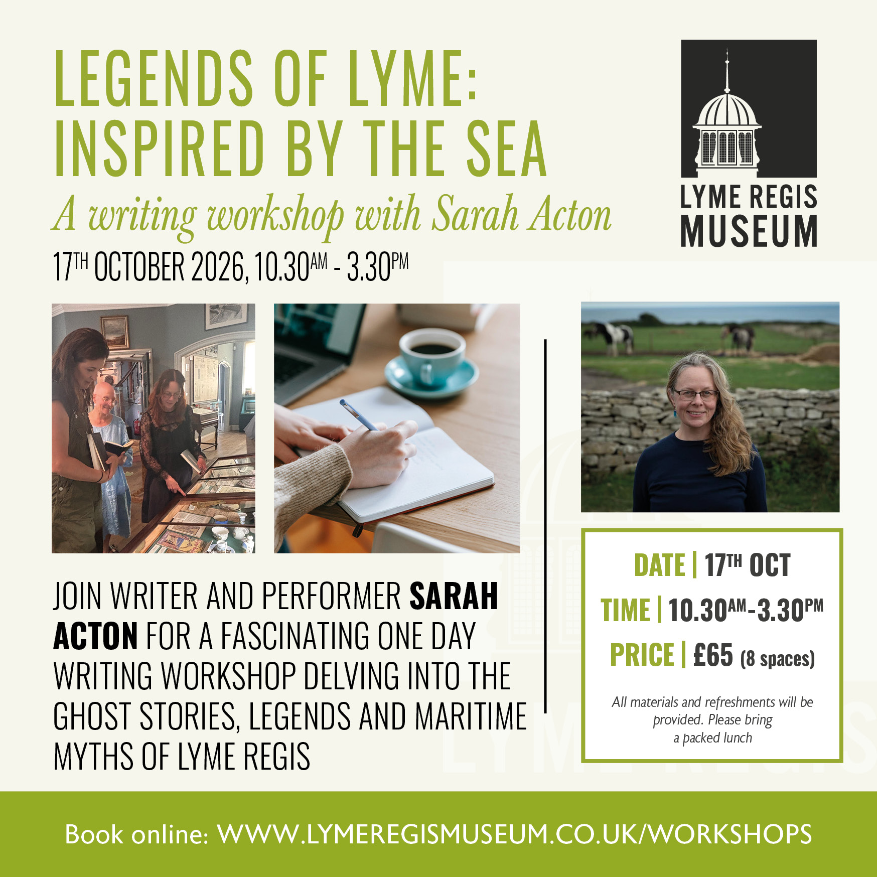 TO THE SEA – Legends of Lyme Writing Workshop (1) with Sarah Acton