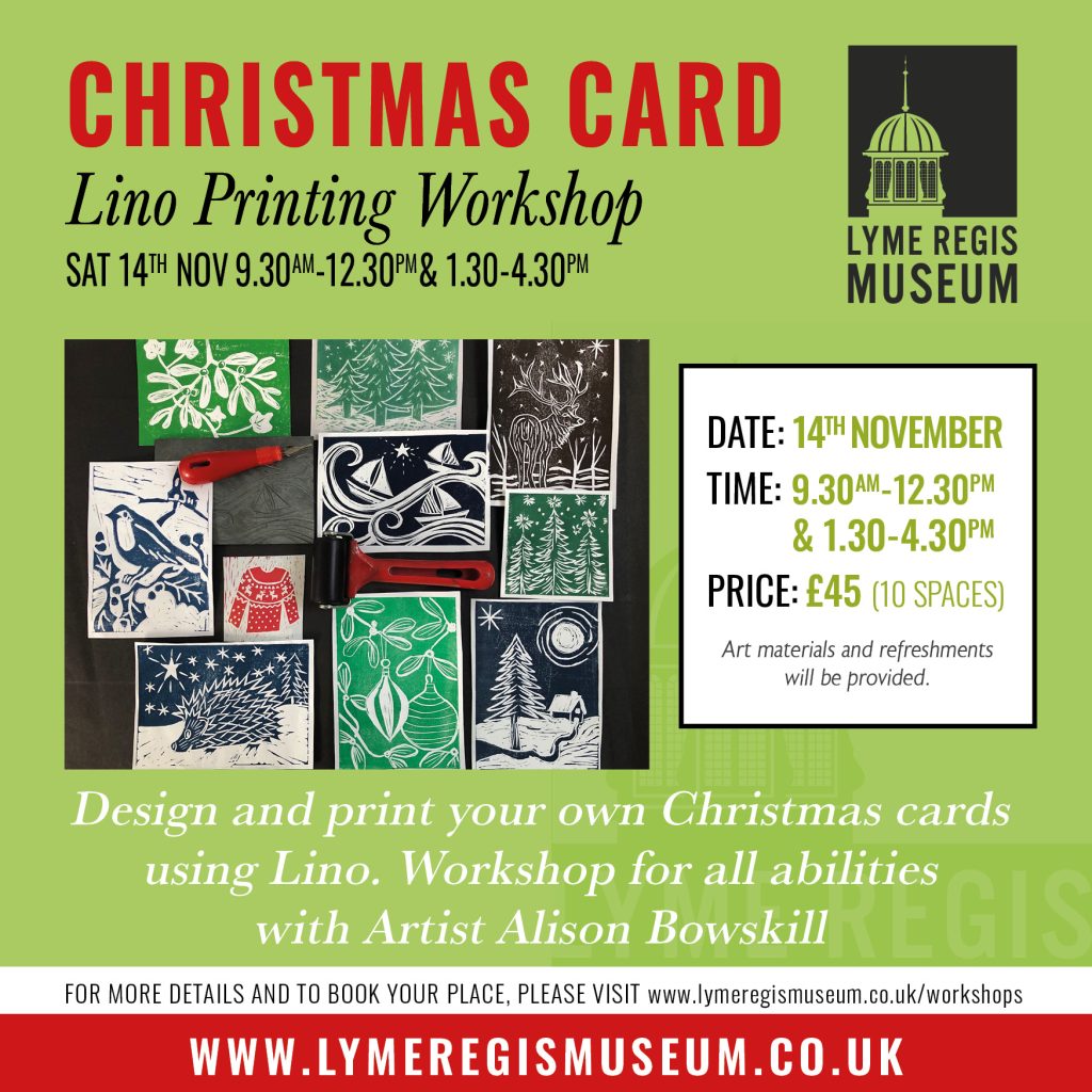 Christmas Card Lino Printing Workshop with Alison Bowskill