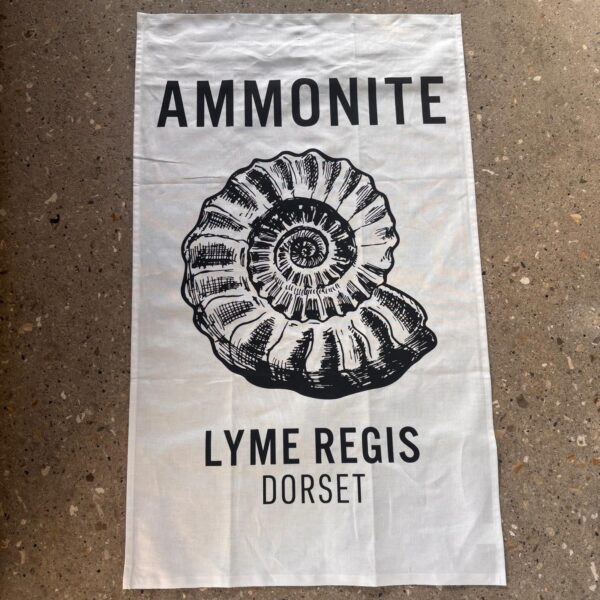 ammonite tea towel